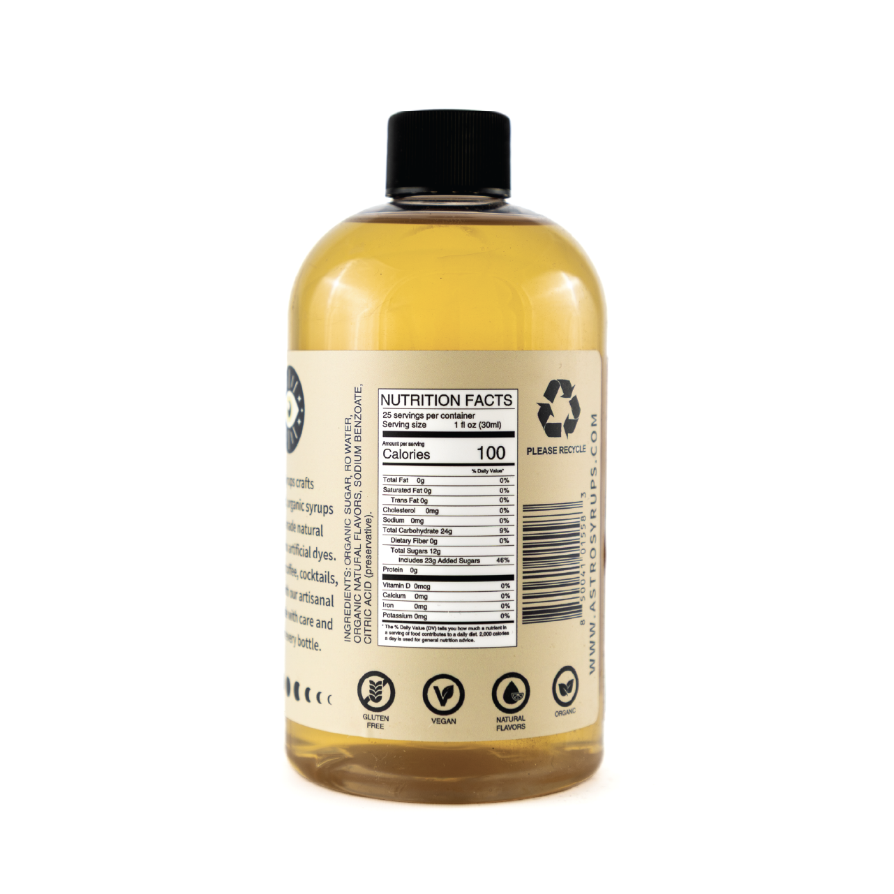 Astro Syrups Pure Cane Sugar (12oz)