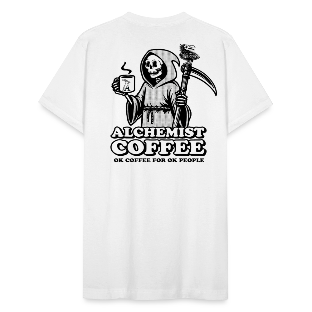 Unisex Jersey T-Shirt by Bella + Grim Reaper Design - white