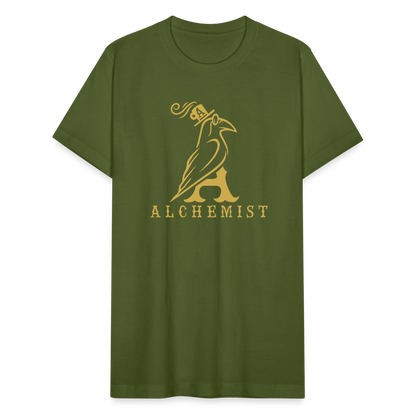 Unisex Jersey T-Shirt by Bella + Canvas Classic Logo Gold - olive