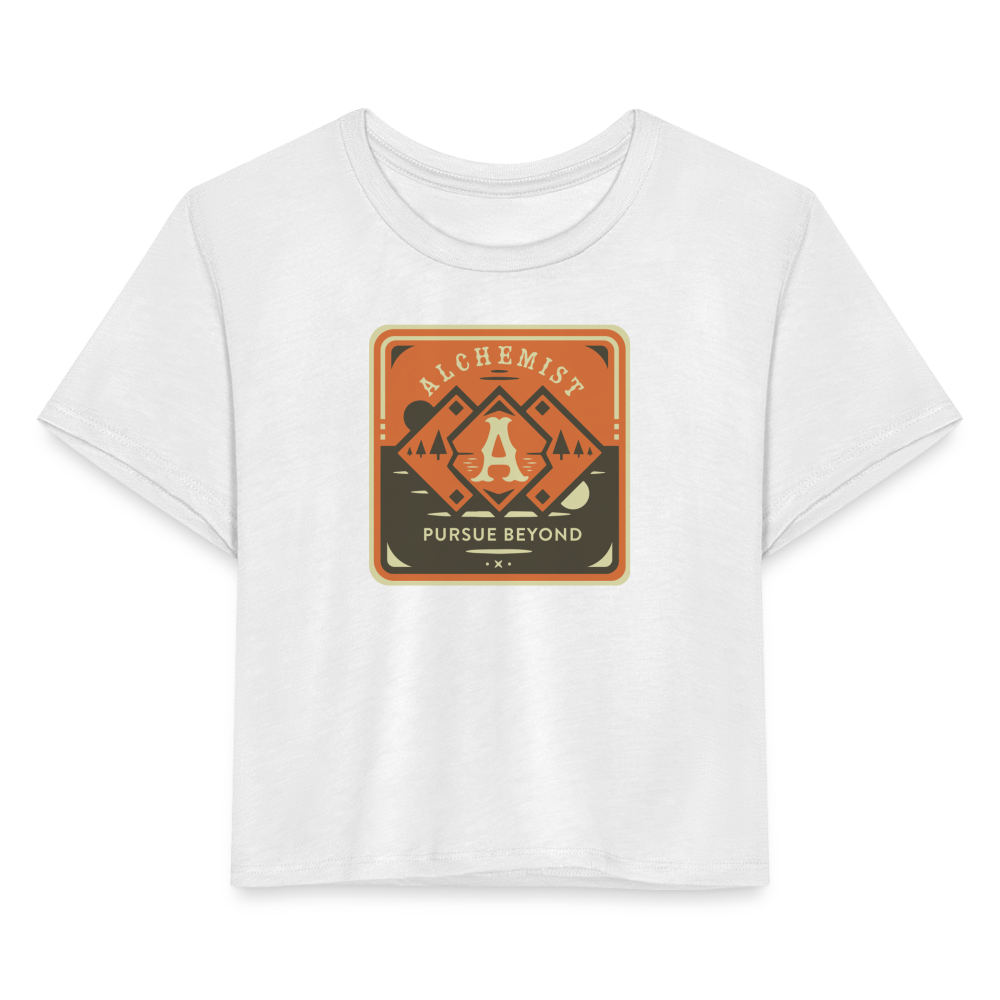 Women's Cropped T-Shirt - white
