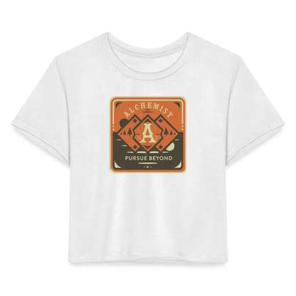 Women's Cropped T-Shirt - white