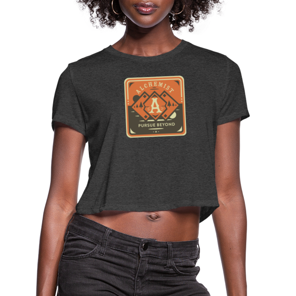 Women's Cropped T-Shirt - deep heather
